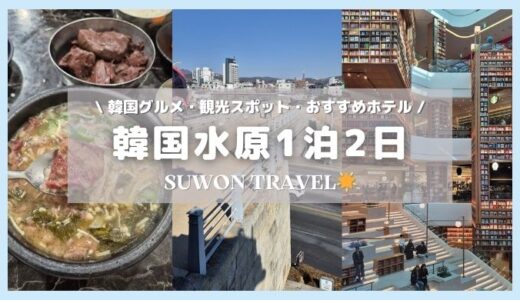 【水原1泊2日旅行】有名な韓国グルメ・おすすめホテル・ピョルダマン図書館